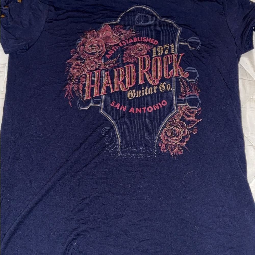 Hard Rock San António TX, Navy Blue Top